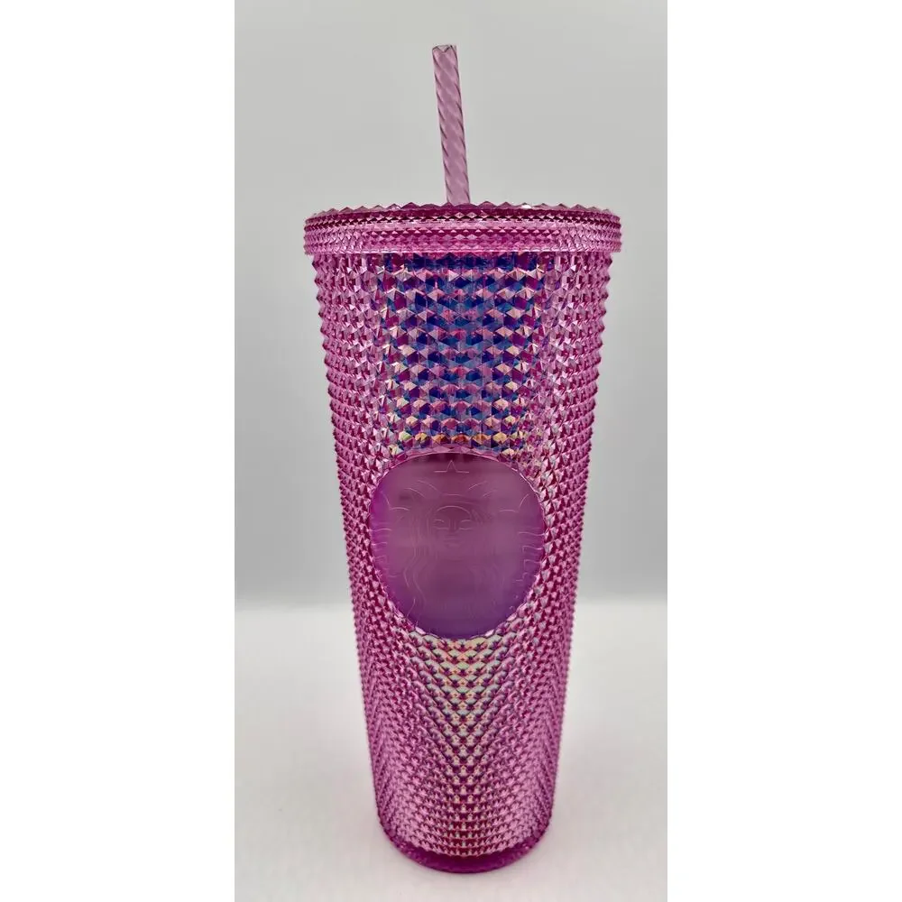 Disneyland + Starbucks 50th Limited Edition Magical Pink Iridescent Studded Cup